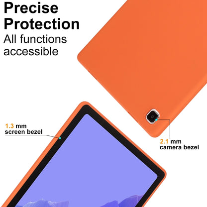 For Samsung Galaxy Tab A8 X200 Oil Spray Skin-friendly TPU Tablet Case(Orange) by bashfashion