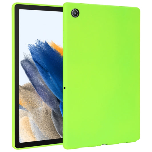For Samsung Galaxy Tab A8 X200 Oil Spray Skin-friendly TPU Tablet Case(Fluorescent Green) by bashfashion