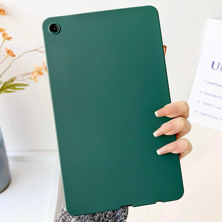 For Samsung Galaxy Tab A9+ 2023 X210 Oil Spray Skin-friendly TPU Tablet Case(Deep Green) by bashfashion