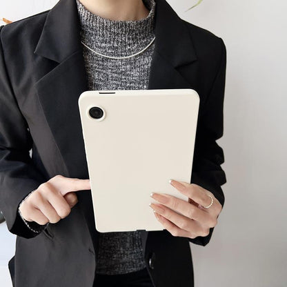 For Samsung Galaxy Tab A9+ 2023 X210 Oil Spray Skin-friendly TPU Tablet Case(Milk White) by bashfashion