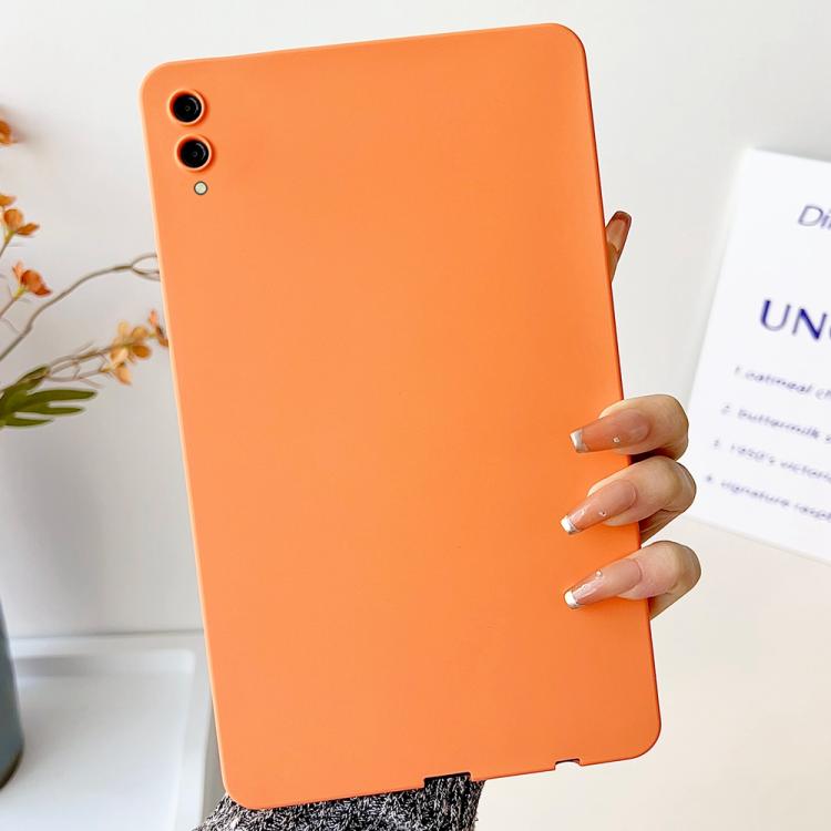 For Samsung Galaxy Tab S9+ / S9 FE+ / S10+ Oil Spray Skin-friendly TPU Tablet Case(Orange) by bashfashion