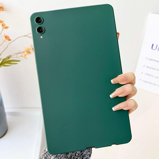 For Samsung Galaxy Tab S9+ / S9 FE+ / S10+ Oil Spray Skin-friendly TPU Tablet Case(Deep Green) by bashfashion
