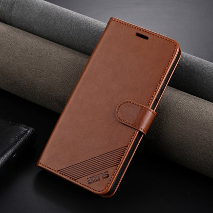 For OnePlus Nord CE4 AZNS Sheepskin Texture Flip Leather Phone Case(Brown) by AZNS