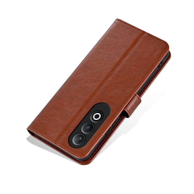 For OnePlus Nord CE4 AZNS Sheepskin Texture Flip Leather Phone Case(Brown) by AZNS
