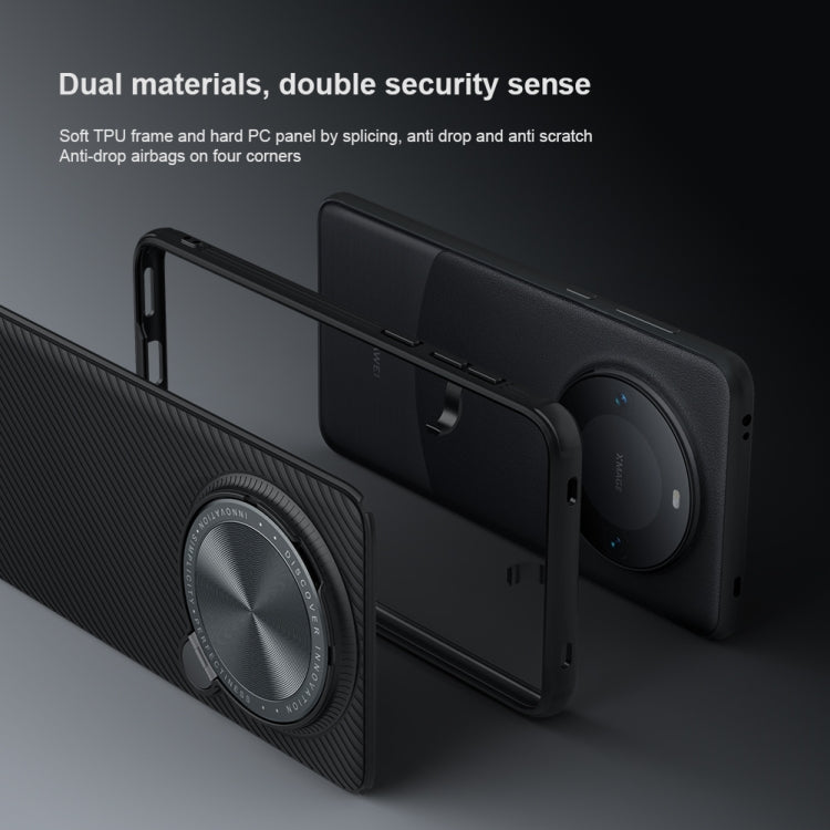 For Huawei Mate 60 Pro/60 Pro+ NILLKIN Black Mirror Prop CD Texture Mirror Phone Case(Black) by NILLKIN