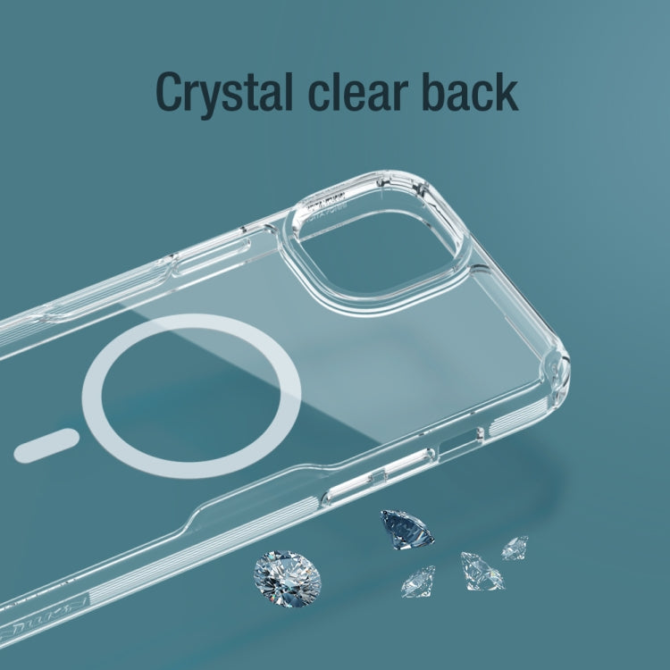For iPhone 15 NILLKIN Ultra Clear Magsafe PC + TPU Phone Case(Blue) by NILLKIN