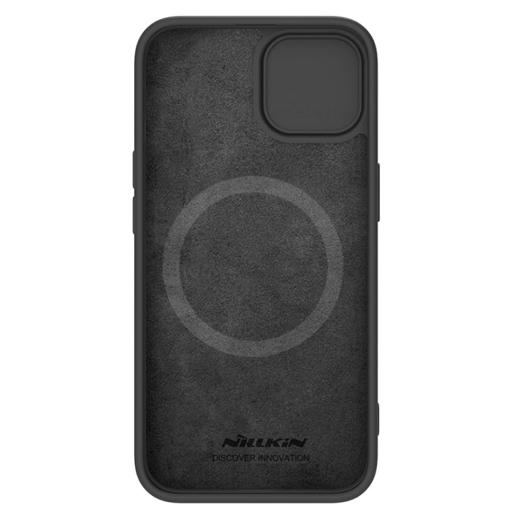 For iPhone 15 Plus NILLKIN CamShield MagSafe Liquid Silicone Phone Case(Black) by NILLKIN
