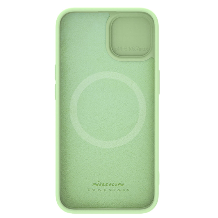 For iPhone 15 Plus NILLKIN CamShield MagSafe Liquid Silicone Phone Case(Green) by NILLKIN