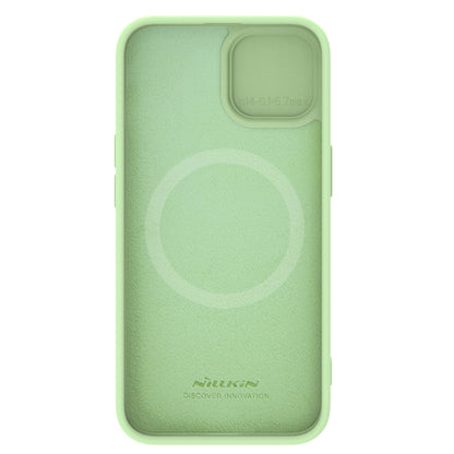 For iPhone 15 Plus NILLKIN CamShield MagSafe Liquid Silicone Phone Case(Green) by NILLKIN