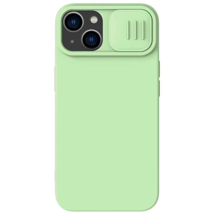 For iPhone 15 NILLKIN CamShield MagSafe Liquid Silicone Phone Case(Green) by NILLKIN