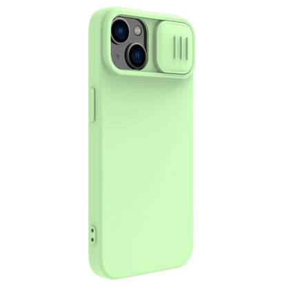 For iPhone 15 NILLKIN CamShield MagSafe Liquid Silicone Phone Case(Green) by NILLKIN