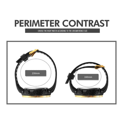 Shimei 2096 Multifunctional Men 50M Waterproof Compass Noctilucent Digital Wrist Watch(Gold) by SKMEI