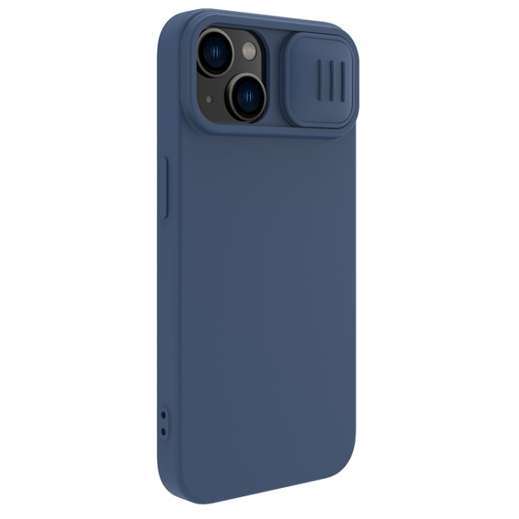 For iPhone 15 Plus NILLKIN CamShield Liquid Silicone Phone Case(Blue) by NILLKIN