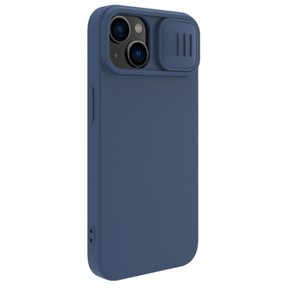 For iPhone 15 Plus NILLKIN CamShield Liquid Silicone Phone Case(Blue) by NILLKIN