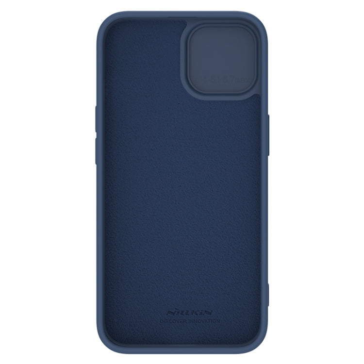 For iPhone 15 Plus NILLKIN CamShield Liquid Silicone Phone Case(Blue) by NILLKIN