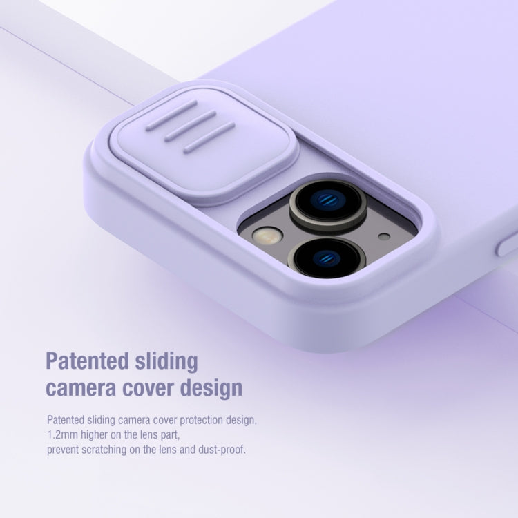 For iPhone 15 Plus NILLKIN CamShield Liquid Silicone Phone Case(Blue) by NILLKIN