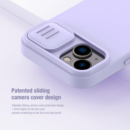 For iPhone 15 Plus NILLKIN CamShield Liquid Silicone Phone Case(Blue) by NILLKIN