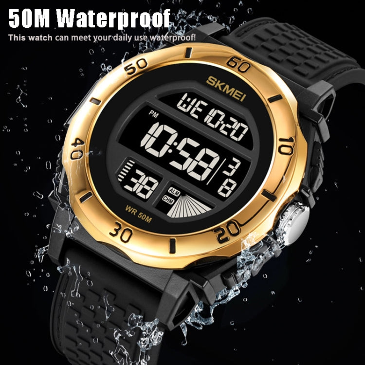 SKMEI 2099 Multifunctional Men Outdoor 50M Waterproof Luminous Digital Wrist Watch(Blue) by SKMEI