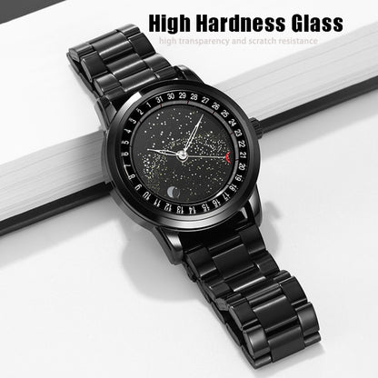 SKMEI 2116 Multifunctional Men 30M Waterproof Fashion Casual Quartz Watch(Black Leather) by SKMEI