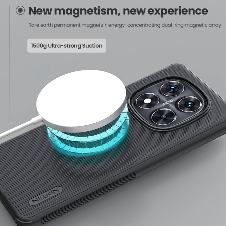 For Redmi Note 14 Pro+ 5G NILLKIN Frosted Shield Pro Magnetic Phone Case(Black) by NILLKIN