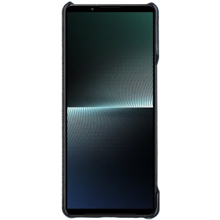 For Sony Xperia 1 V imak Ruiyi Series Cloth Texture PU + PC Phone Case(Black) by imak