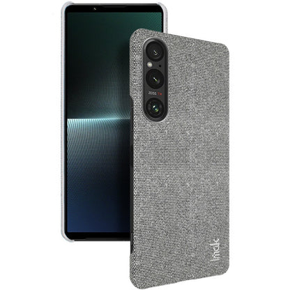 For Sony Xperia 1 V imak Ruiyi Series Cloth Texture PU + PC Phone Case(Light Grey) by imak
