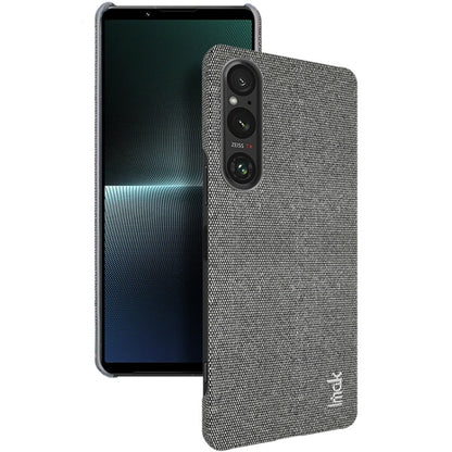 For Sony Xperia 1 V imak Ruiyi Series Cloth Texture PU + PC Phone Case(Dark Grey) by imak