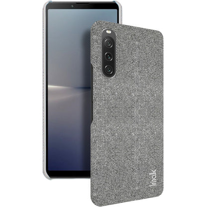 For Sony Xperia 10 V imak Ruiyi Series Cloth Texture PU + PC Phone Case(Light Grey) by imak