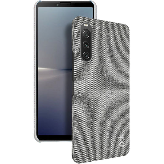 For Sony Xperia 10 V imak Ruiyi Series Cloth Texture PU + PC Phone Case(Light Grey) by imak