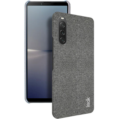 For Sony Xperia 10 V imak Ruiyi Series Cloth Texture PU + PC Phone Case(Dark Grey) by imak