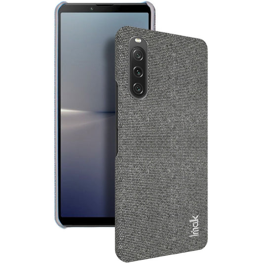 For Sony Xperia 10 V imak Ruiyi Series Cloth Texture PU + PC Phone Case(Dark Grey) by imak
