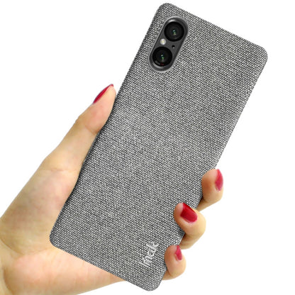 For Sony Xperia 5 V imak Ruiyi Series Cloth Texture PU + PC Phone Case(Light Grey) by imak