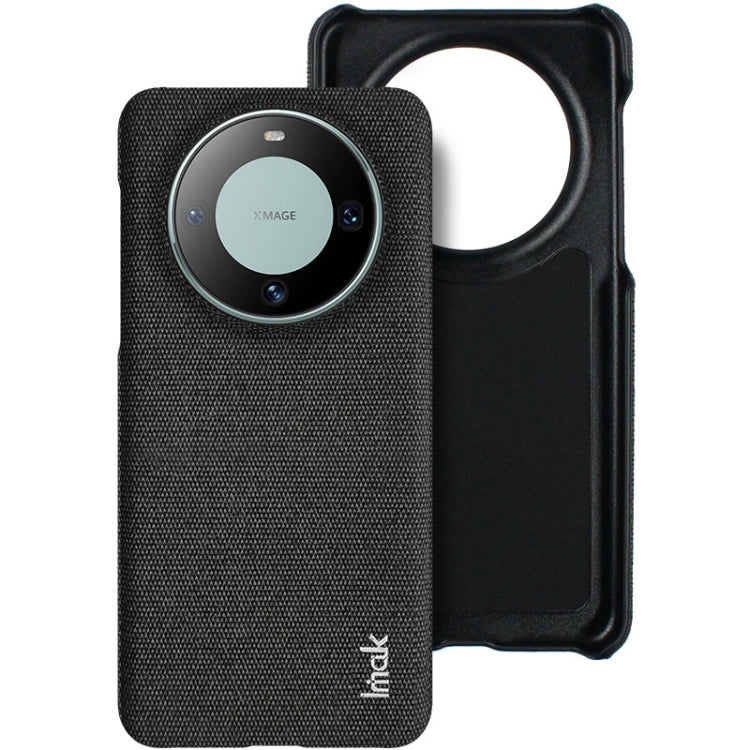 For Huawei Mate 60 imak Ruiyi Series Cloth Texture PU + PC Phone Case(Black) by imak