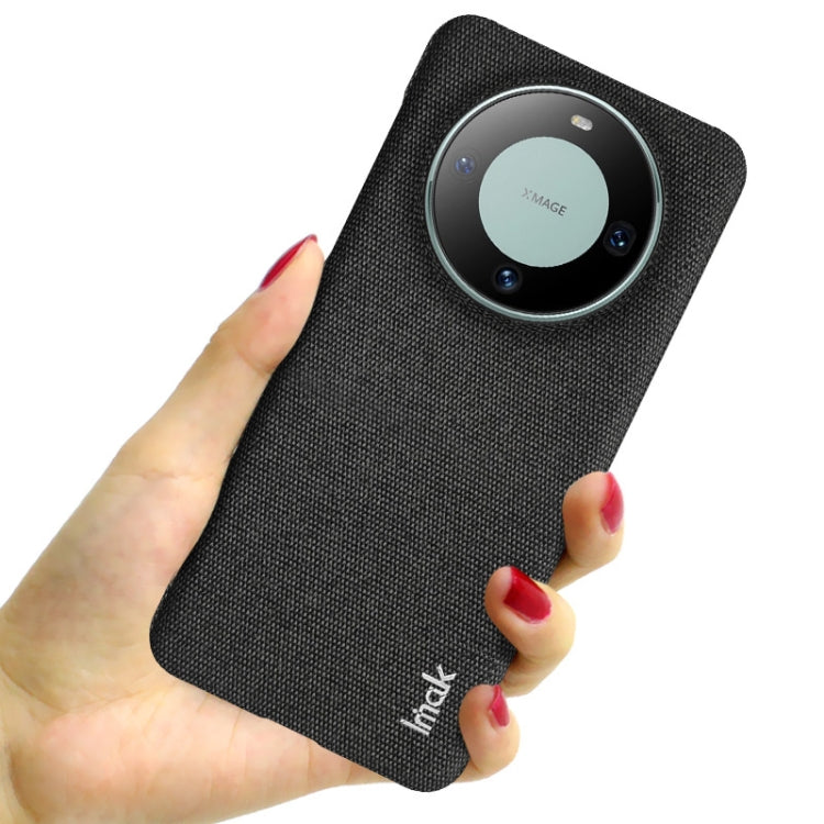 For Huawei Mate 60 imak Ruiyi Series Cloth Texture PU + PC Phone Case(Black) by imak