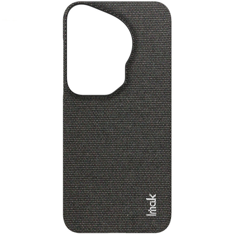 For Huawei Pura 70 Ultra imak Ruiyi Series Cloth Texture PU + PC Phone Case(Black) by imak