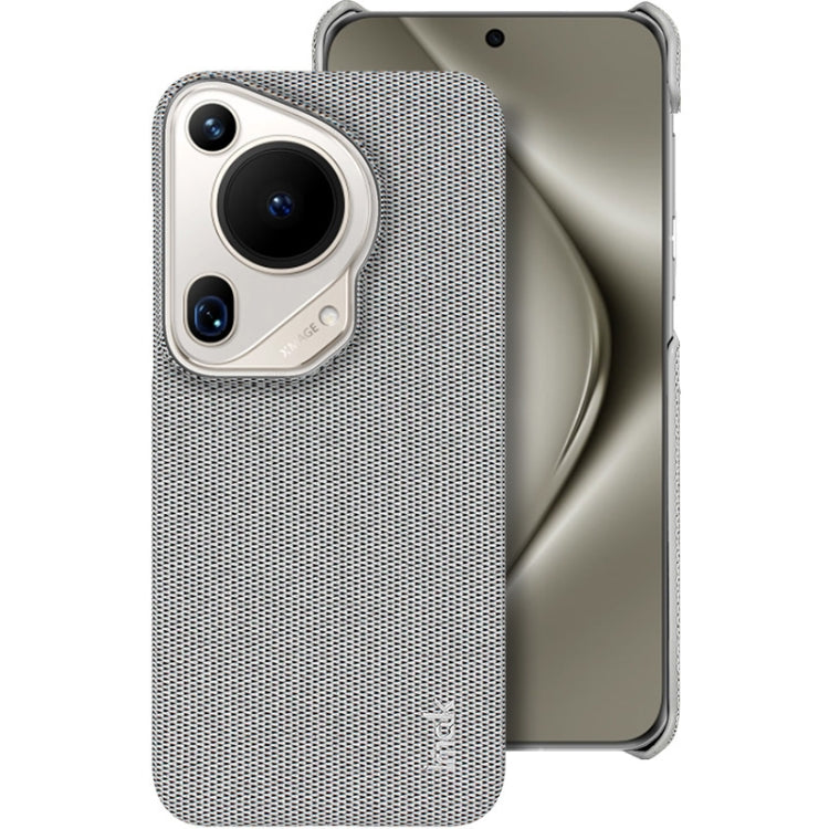 For Huawei Pura 70 Ultra imak Ruiyi Series Cloth Texture PU + PC Phone Case(Light Grey) by imak