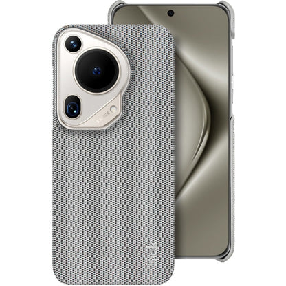 For Huawei Pura 70 Ultra imak Ruiyi Series Cloth Texture PU + PC Phone Case(Light Grey) by imak