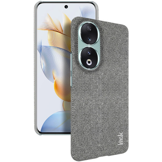 For Honor 90 5G imak Ruiyi Series Cloth Texture PU + PC Phone Case(Light Grey) by imak