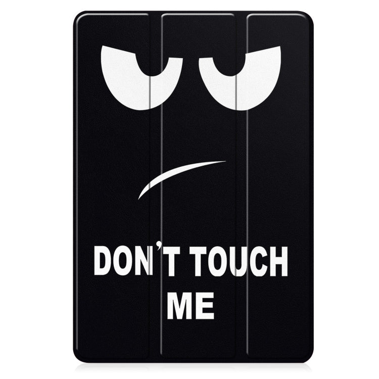 For Samsung Galaxy Tab A9+ Painted 3-folding Holder TPU Smart Leather Tablet Case(Big Eye) by bashfashion