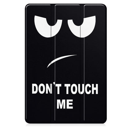 For Samsung Galaxy Tab A9+ Painted 3-folding Holder TPU Smart Leather Tablet Case(Big Eye) by bashfashion