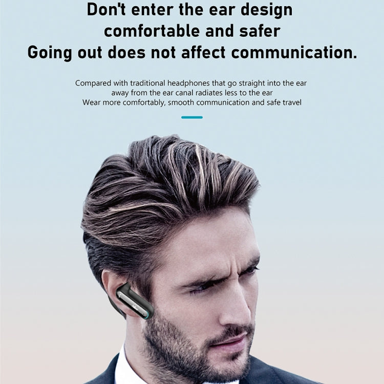 Hileo Hi8 Wireless Single Ear Hook Handsfree Call Noise Reduction In-ear Earphone(Black) by Hileo