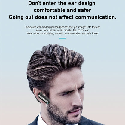 Hileo Hi8 Wireless Single Ear Hook Handsfree Call Noise Reduction In-ear Earphone(Black) by Hileo