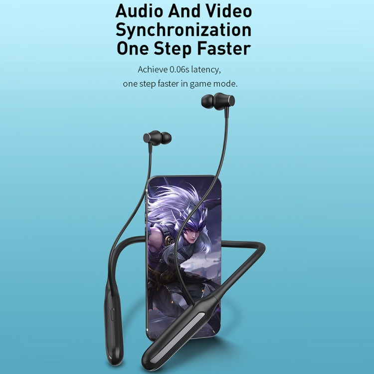 Hileo Hi75 Wireless Bluetooth Hanging Neck In-ear Sports Earphone(Black) by Hileo