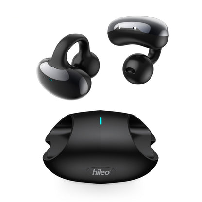 Hileo Hi80 TWS Wireless Bluetooth IPX5 Waterproof In-ear Sports Noise Reduction Earphone(Black) by Hileo