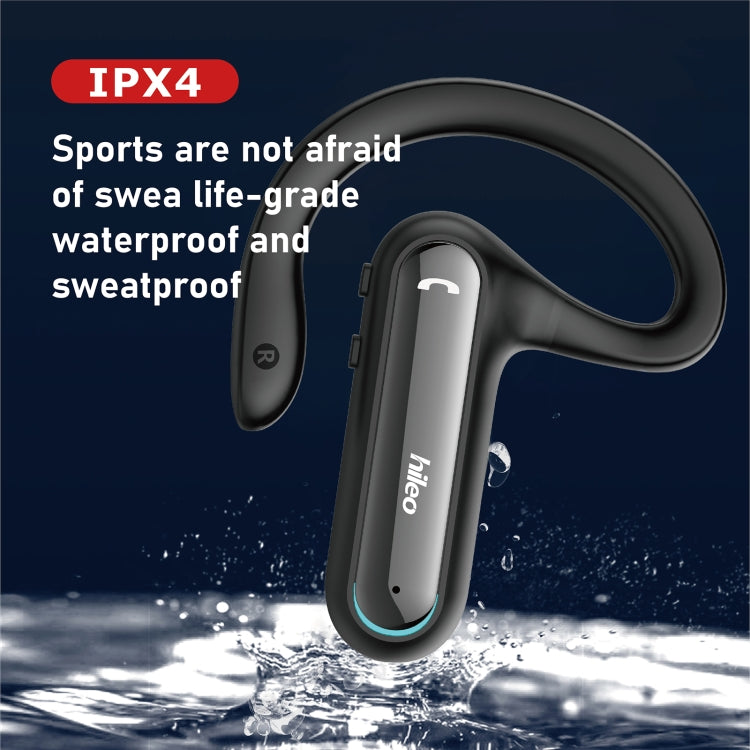 Hileo Hi90 TWS Wireless Bluetooth IPX4 Waterproof Earphone(Black) by Hileo