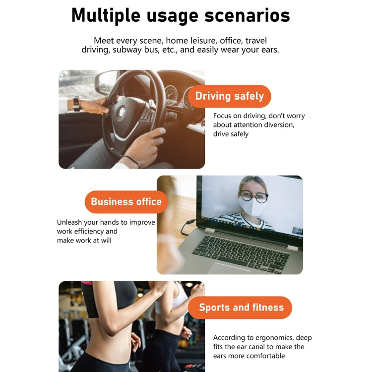 Hileo Hi90 TWS Wireless Bluetooth IPX4 Waterproof Earphone(Black) by Hileo