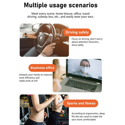 Hileo Hi90 TWS Wireless Bluetooth IPX4 Waterproof Earphone(Black) by Hileo