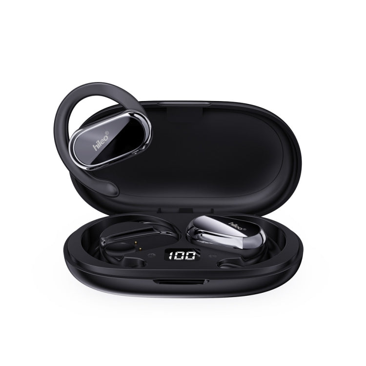Hileo Hi92 LED Display TWS Wireless Bluetooth IPX5 Waterproof Noise Reduction Earphone(Black) by Hileo