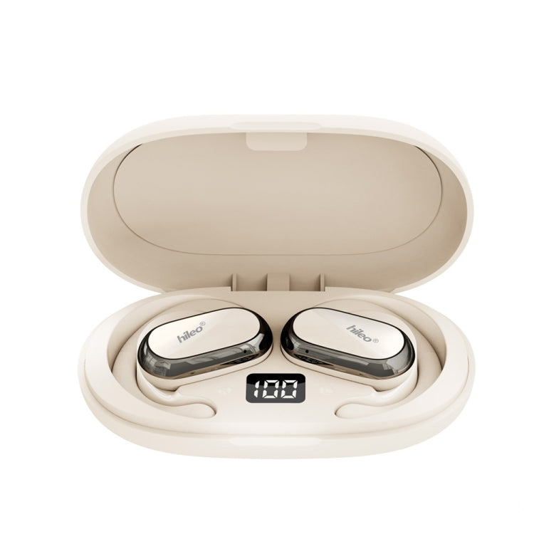 Hileo Hi92 LED Display TWS Wireless Bluetooth IPX5 Waterproof Noise Reduction Earphone(White) by Hileo