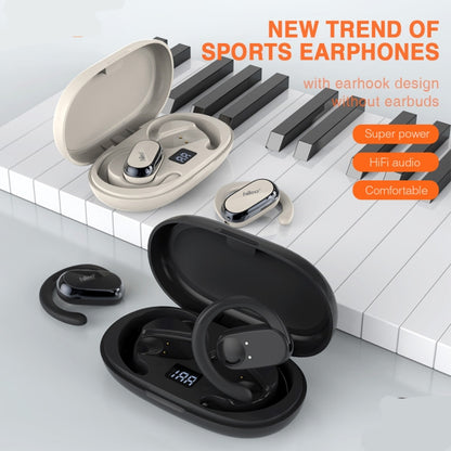 Hileo Hi92 LED Display TWS Wireless Bluetooth IPX5 Waterproof Noise Reduction Earphone(Black) by Hileo